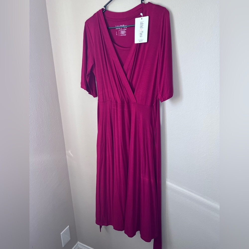 Latched Mama Nursing Dress Large